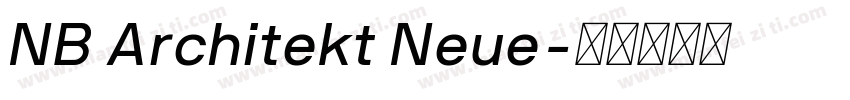 NB Architekt Neue字体转换